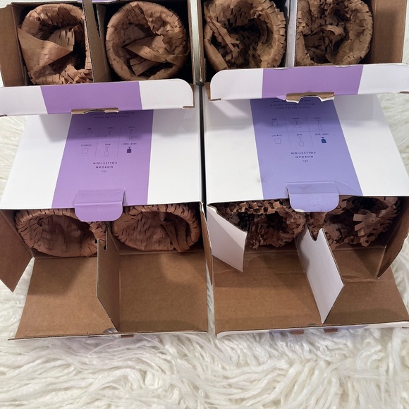 Anthropologie Eight Morgan Short wine glasses in Lilac" NWT - Picture 4 of 13